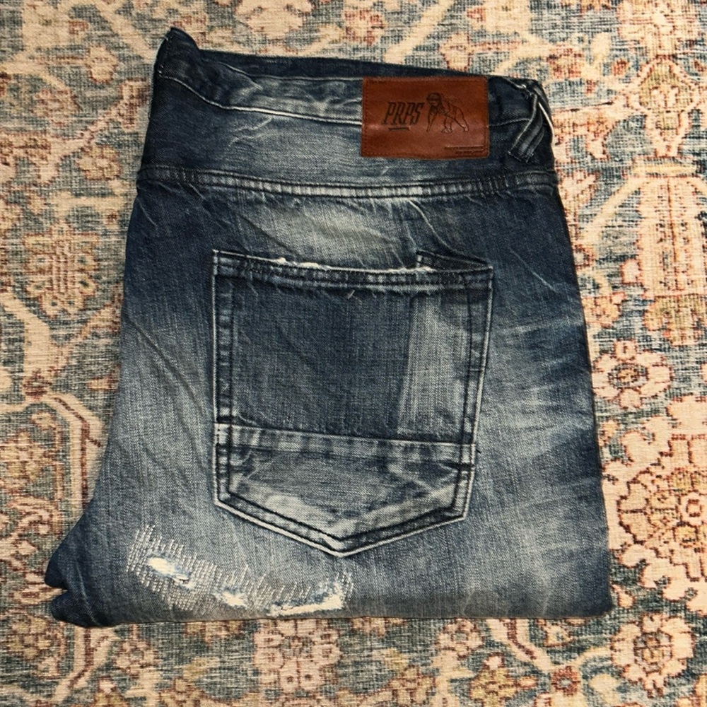 Men Prps Dark denim distressed jeans size 42
